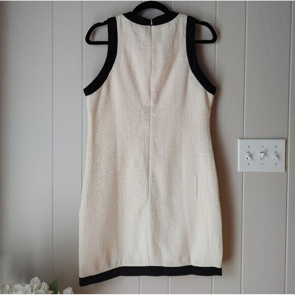 Petal N Pup Just Me Blythe Black And Cream White Sleeveless Tennis Dress Medium - Picture 2 of 8